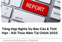 Tổng Hợp Nghĩa Vụ Báo Cáo & Thời Hạn - Kết Thúc Năm Tài Chính 2025
