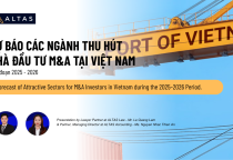 FORECAST OF ATTRACTIVE SECTORS FOR M&A INVESTORS IN VIETNAM DURING THE 2025–2026 PERIOD.