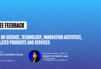 Feedback on the Draft Decree on Science, Technology, Innovation, and Data-related Products and Services