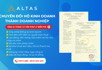 CONVERSION FROM HOUSEHOLD BUSINESS TO ENTERPRISE