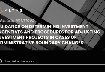 Official Letter 4525/BTC-PC: Guidance on Determining Investment Incentives and Procedures for Adjusting Investment Projects in Cases of Administrative Boundary Changes