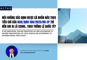 IF NO INDIVIDUAL CAN BE IDENTIFIED AS UBO ACCORDING TO DECREE 168/2025/ND-CP, WHO SHOULD BE ACCORDING TO INTERNATIONAL PRACTICES?