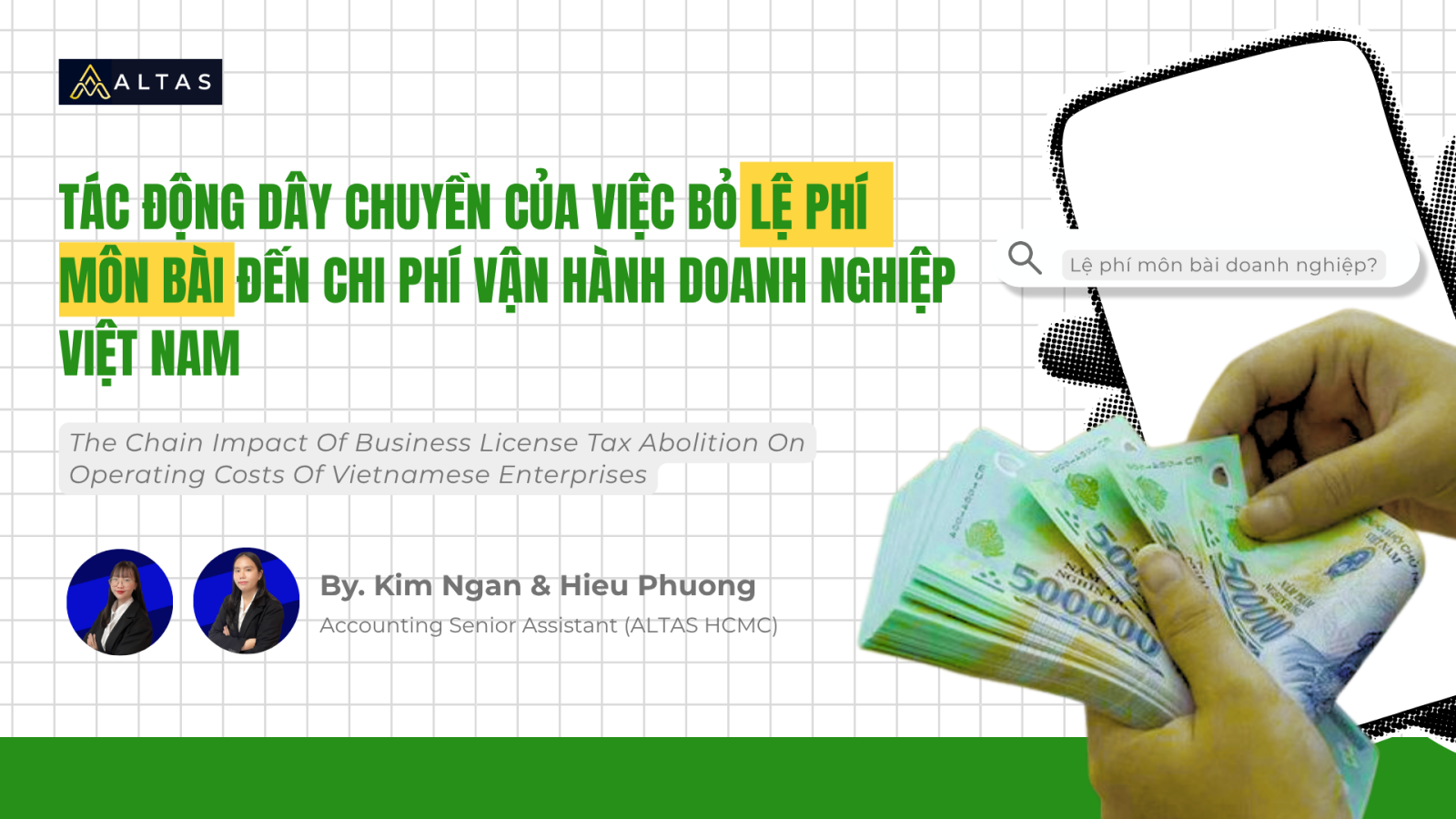 Tác Động Dây Chuyền Của Việc Bỏ Lệ Phí Môn Bài Đến Chi Phí Vận Hành Doanh Nghiệp Việt Nam 